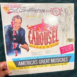Ed Sullivan carousel vinyl Record track America's great musicals Broadway